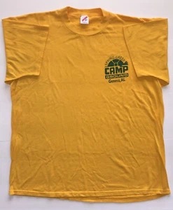 Camiseta De Colección Años 90 Puntada Única JERZEES Para Hombres XXL Amarilla Alabama Cuello Redondo Hecha en EE. UU. - Imagen 1 de 13