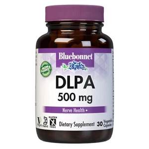 Bluebonnet DLPA 500 Mg 30 Vegetable Capsules, Nervous system support - Picture 1 of 4