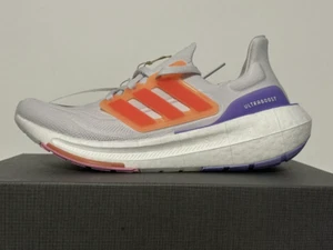 Adidas Ultraboost Light W scarpa da corsa donna bianca rosso solare HQ6354 nuova!! - Foto 1 di 5