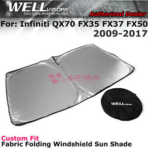 For Infiniti FX35 FX37 2003-13 Windshield Visor SunShade Custom Made Sun Shade