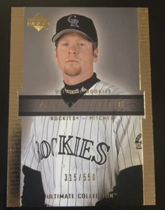 2002 Ultimate Collection #87 AARON COOK SP #d 315/550! ROCKIES! - Picture 1 of 2