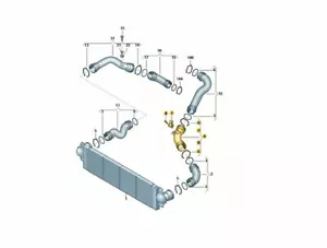 NEW VW CAMPMOBILE TYP2 TRANSP. LT CAMPMOBILE-T5 T6 PIPE 7H0145955H GENUINE - Picture 1 of 1