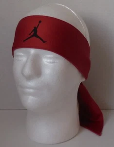 Nike Dri-Fit Jordan Jumpman Head Tie Adult Unisex Gym Red/Black - Picture 1 of 4