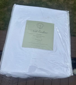 Noble Excellence Classic Micro Cotton Full Queen 90" X 96" Blanket White See Pic - Picture 1 of 12