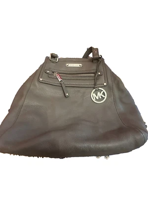 Michael Kors Gray leather Women's Satchel Bag Shoulder Bag Purse Hobo - Image 1 of 4