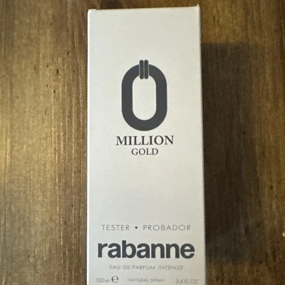 Million Gold de Paco Rabanne 3,4 OZ eau de parfum intenso para hombre NUEVO en caja TST blanca Foto 1 de 2