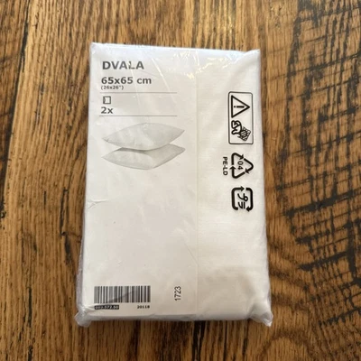 宜家 Dvala 26 英寸 x 26 英寸欧式枕头套白色 003.572.50 20118 — 第 1/4 张图片