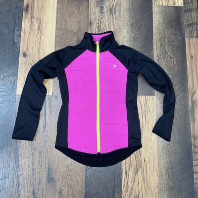 Old Navy Active Jacket Kids Medium 8 Hot Pink Quilted Front Full-Zip Pockets - Image 1 of 4