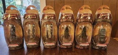 批量 6 件 印第安纳琼斯 钛系列 微型机器 全新未拆封 2008 Galoob  — 第 1/4 张图片