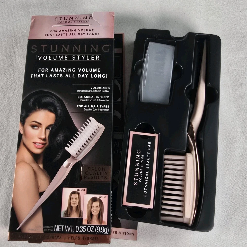 Impresionante cepillo de peinado de volumen barra de belleza botánica voluminizador de cabello todo tipo Foto 1 de 4