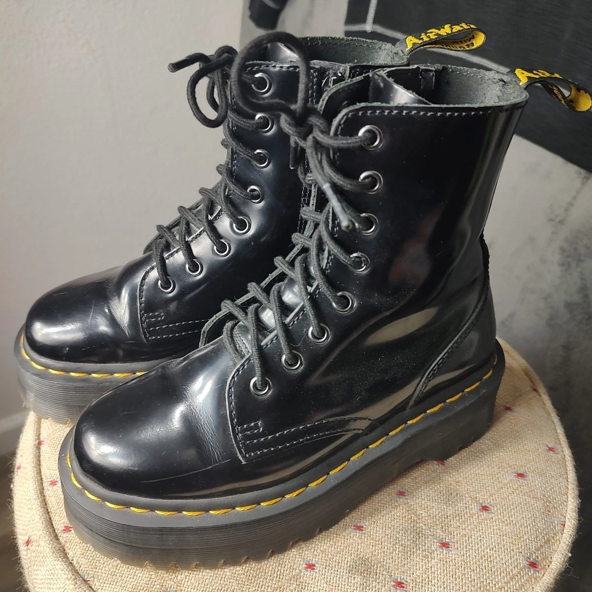 Dr. Martens Jadon Black Boots for Women for sale - eBay