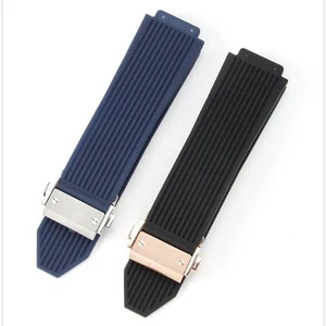 Waterproof Band Silicone Watch Straps 19*26mm for HUBLOT BIG BANG - Picture 1 of 21