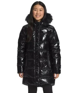 The North Face Girls North Down 600 Fill Parka Winter Coat Size M (10) Black NWT - Picture 1 of 14