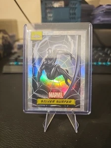 Topps Marvel Chrome 2024 Silver Surfer Spider Web Refractor Numbered 030/399 - Picture 1 of 1