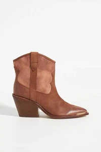 Anthropologie Dolce Vita Women's Nashe Western Heeled Booties Size 9 - Picture 1 of 8