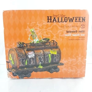 2014 Dept 56 Halloween Village Haunted Rails Toxic Waste Car In box RETIRED - Picture 1 of 2