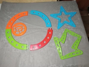 acera tiza juego día plantilla set espirógrafo arte dibujo kit - Imagen 1 de 5