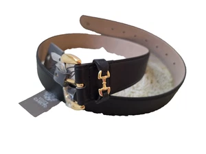 Cinturón Vince Camuto Med 1.5 pulgadas de ancho negro imitación cuero nuevo con etiquetas talla L 33-39" cintura NUEVO - Imagen 1 de 4