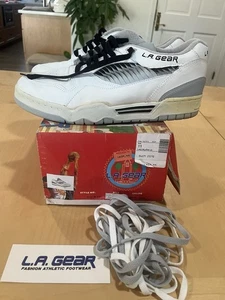 Tenis de baloncesto de caña baja vintage en caja L.A. Gear Skyfire 4212 talla 11 - Imagen 1 de 20