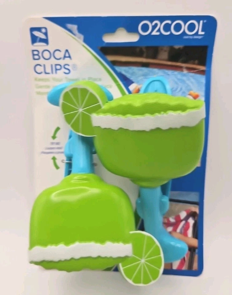 O2cool Margarita Boca Beach Towel Clip