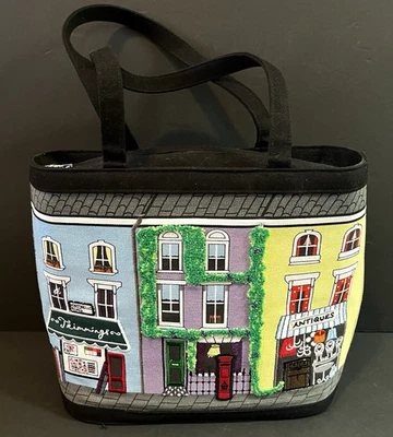 Bolso de Mano Lulu Guinness London Portobello House Adornos Antigüedades Bordadas Foto 1 de 4