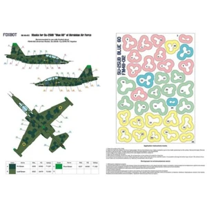 Masks camouflage Su-25UB Blue60 Ukrainian Air Forces FOXBOT FM 48-012 Scale 1:48 - Picture 1 of 22