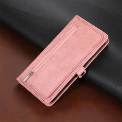 Funda Cartera de Cuero con Cremallera para Teléfono Xiaomi Mi 13 Lite 14 Redmi Note 12 11 10 Foto 1 de 4