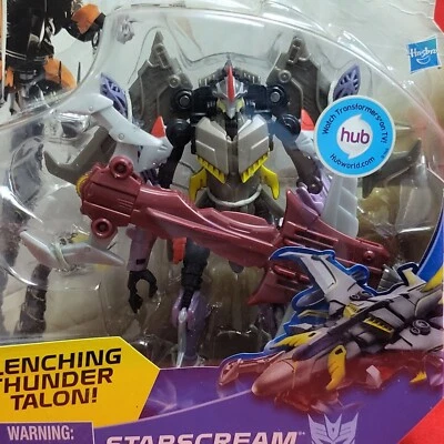 Transformers Prime Beast Hunters Clenching Thunder Talon Starscream Decepticon - Image 1 of 4