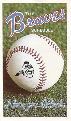 1979 Atlanta Braves MLB Baseball Schedule - Image 1 of 2