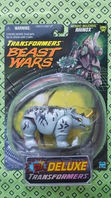 Transformers Beast Wars Deluxe Class Fox Kids 1999 Maximal RHINOX, New - Image 1 of 4