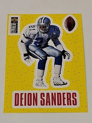 1996 UPPER DECK COLLECTORS CHOICE FOOTBALL STICK-UMS DEION SANDERS #S8 - Image 1 of 2