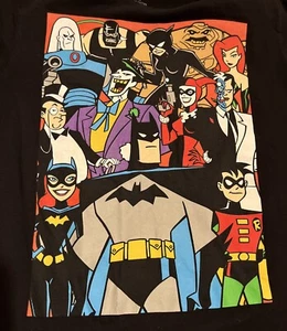 Batman The Animated Series Harley Joker Rogues Gallery Villains T-Shirt Medium - Picture 1 of 6