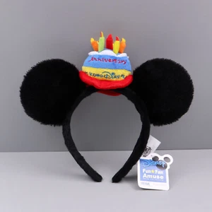 Cerchietto orecchie Disney Parks BUON COMPLEANNO TORTA DI TOPOLINO Disneyland Minnie - Foto 1 di 2