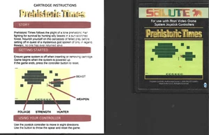 Atari 2600 Homebrew Prehistoric Times- New! Game and Manual RARE - Picture 1 of 1
