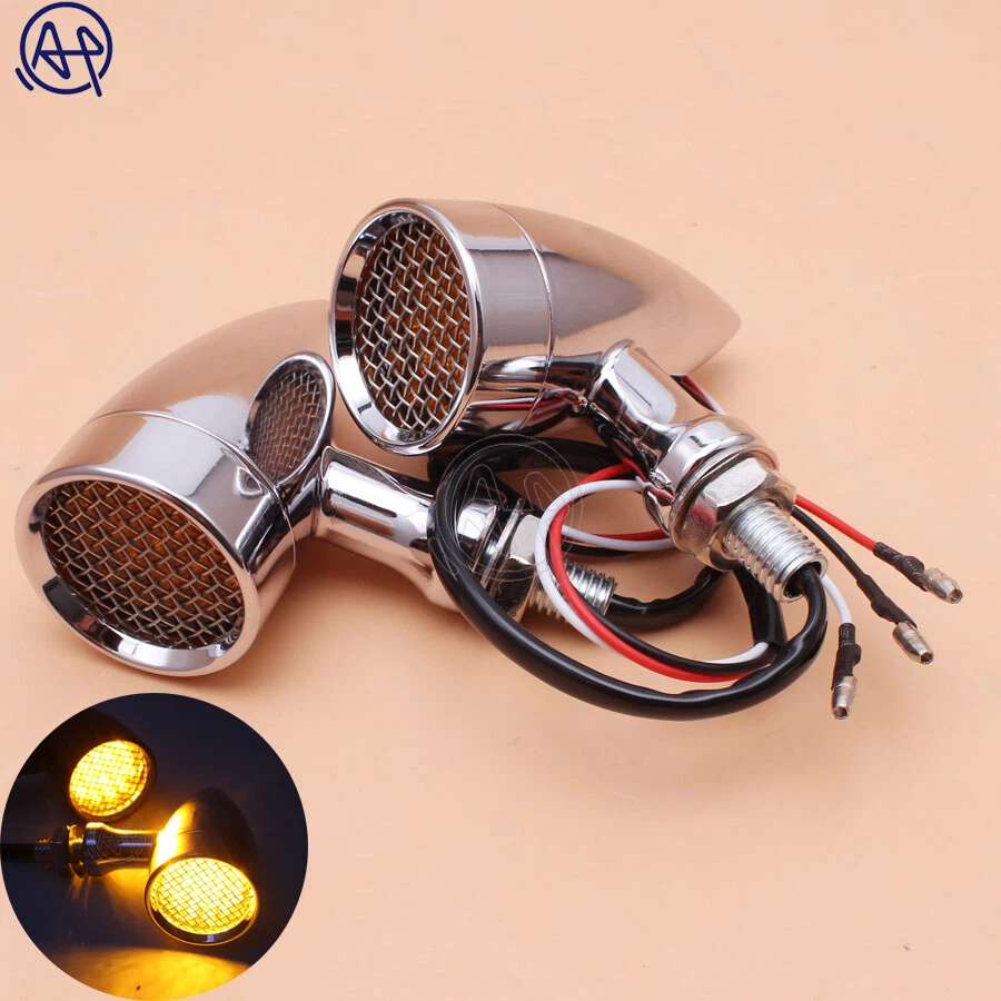 Luz LED ámbar universal 2 piezas luz de señal de giro freno luz de funcionamiento 10 mm Foto 1 de 4