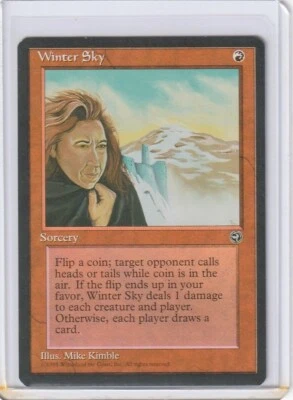 1995 Magic The Gathering MTG - Homelands - Winter Sky MINT - Image 1 of 2