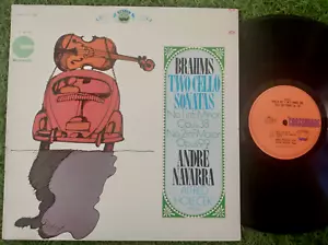 Brahms - Cello Sonatas Nos. 1&2 Navarra Holecek US Stereo LP NM - Picture 1 of 1