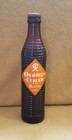 1930s 1940s OLDEST KNOWN FULL PRISTINE ORANGE CRUSH AMBER RIBBED CANADIAN BOTTLE