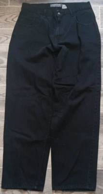 Y2K Distressed Levis Silvertab Baggy Fit Mens 33x32 Black Jeans 2001 Vintage - Image 1 of 4