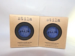 2 Stila Magnificent metals eye liner, Metallic Navy , shadow - Picture 1 of 7