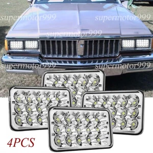4pcs 4x6" Led Headlights fit Pontiac Parisienne 1975 1976 1977 1978 1979 1980-85 - Picture 1 of 16