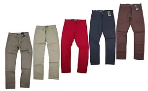 G-KING Herren 100% Baumwolle Slim Fit Chinohose - Freizeit Smart Hose - Urban Pants - Bild 1 von 19