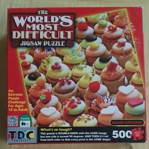 Jigsaw Puzzle The World's Most Difficult 500 Piece "Killer Cupcakes" Sealed Box - Bild 1 von 1