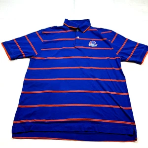 Vintage Crable Sportswear Poloshirt SS Boise State Broncos Herren L blau orange - Bild 1 von 8
