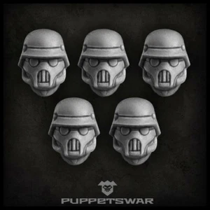 Masked Sturmpioniere heads Five models Puppetswar S092 - Picture 1 of 2
