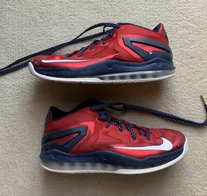 Nike Max LeBron 11 Low Independence Day 2014 Size 10 M - Picture 1 of 3