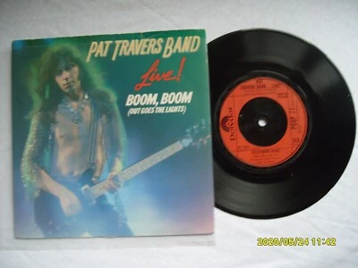 PAT TRAVERS BOOM BOOM live POLYDOR RECORDS UK 7" VINYL SINGLE  in P/S 45/33rpm - Image 1 of 2