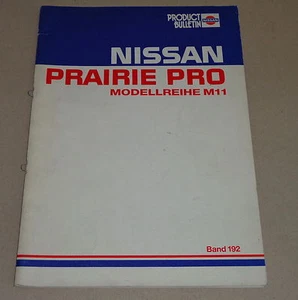 Manual de Taller Información Técnica Bulletin Nissan Pradera Pro M11 St. 1988 - Imagen 1 de 1