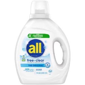 All Liquid Laundry Detergent Free Clear for Sensitive Skin - Picture 1 of 14