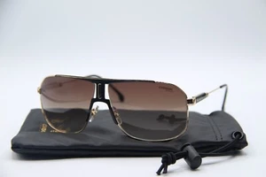 NEW CARRERA 1043/S 2M2HA BLACK GOLD AUTHENTIC SUNGLASSES W/CASE 65-12 - Picture 1 of 5
